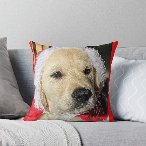 Artikelvorschau, Golden Retriever Welpe Weihnachtsmann entworfen und verkauft von Fluffycat2020.
