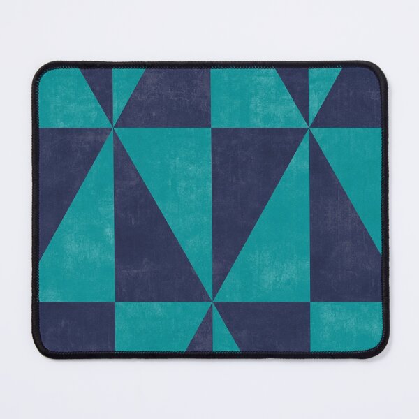 Item preview, Geometric Triangle Pattern - Turquoise, Blue Concrete designed and sold by Zoltan Ratko.