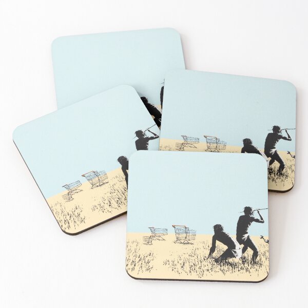 Item preview, Banksy Trolley Hunters Art designed and sold by SharpWallArts.