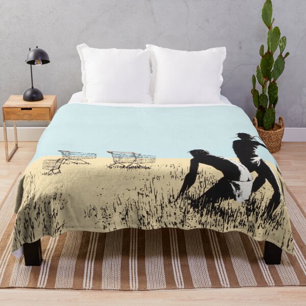 Item preview, Banksy Trolley Hunters Art designed and sold by SharpWallArts.