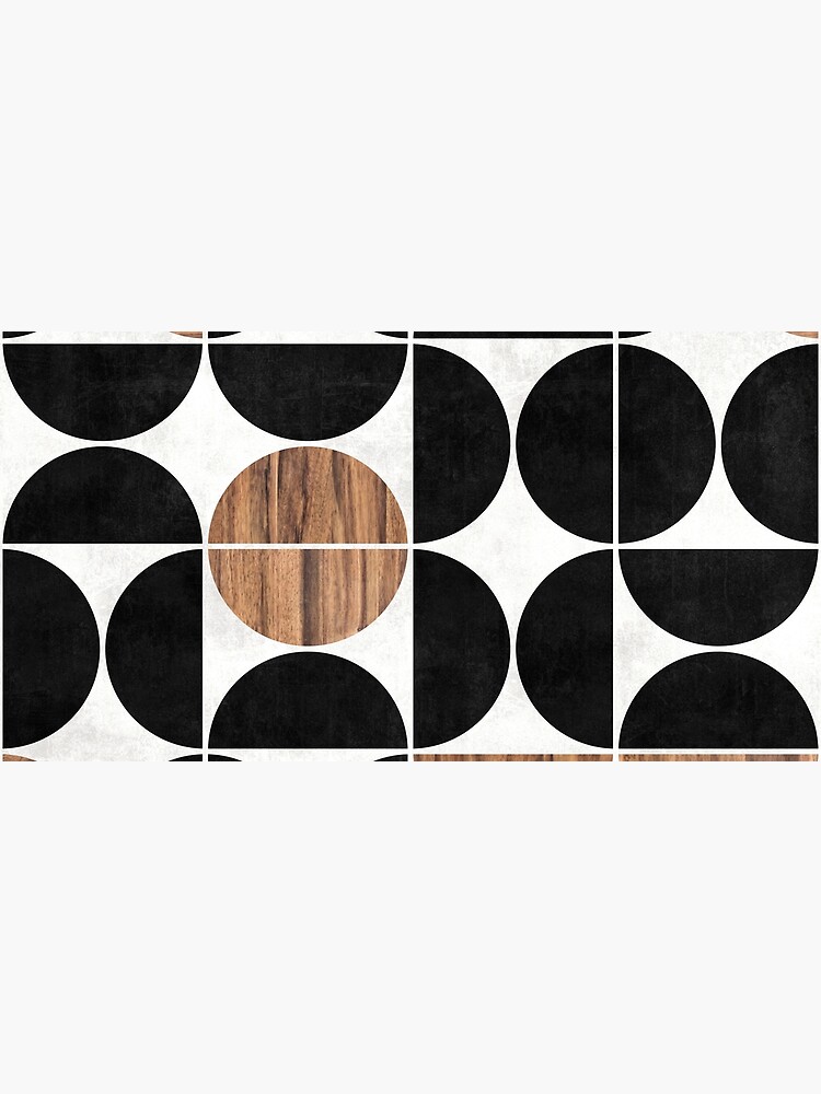 Mid-Century Modern Pattern No.1 - Concrete and Wood by ZoltanRatko