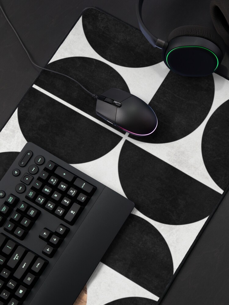 Alternate view of Mid-Century Modern Pattern No.1 - Concrete and Wood Mouse Pad