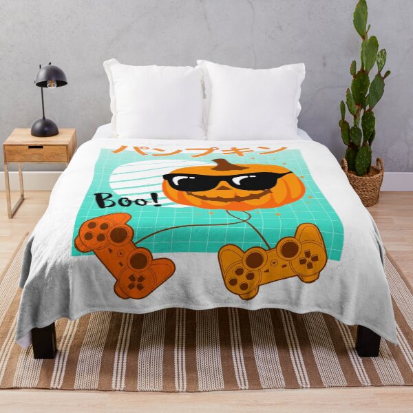 Item preview, Kawaii Jack O Lantern Gamer Boys Kids Men Funny Halloween Pumpkin Retro 90s Japanese Boys Halloween Gamer Costume designed and sold by Easy-Logo.