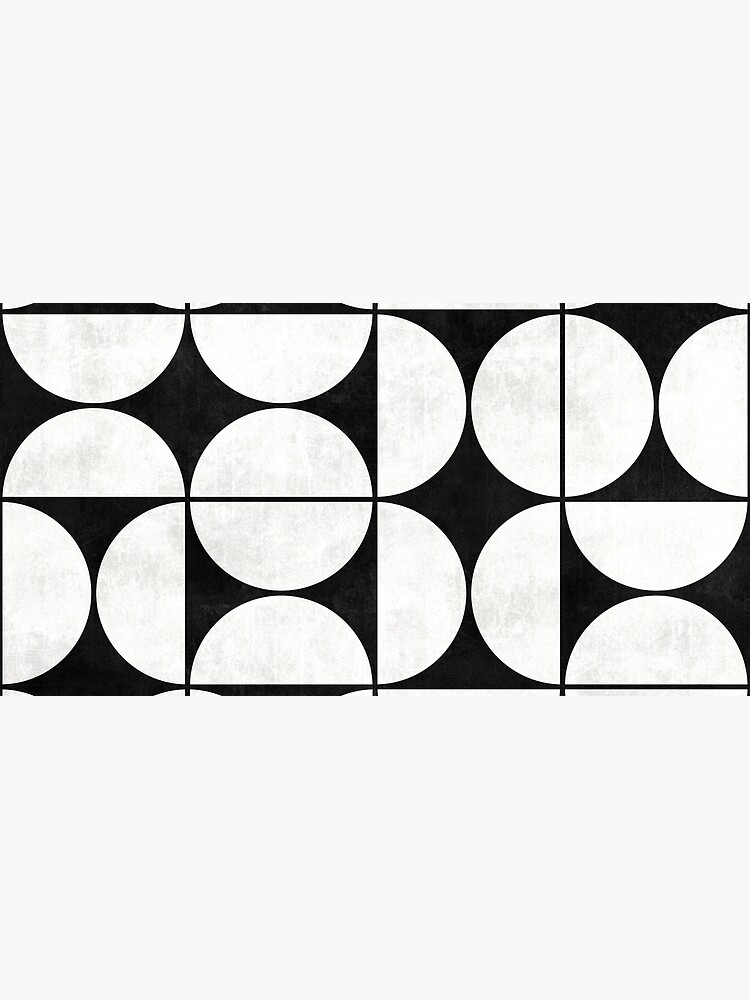 Mid-Century Modern Pattern No.2 - Black and White Concrete by ZoltanRatko