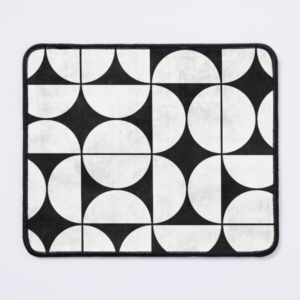 Vista previa del artículo con la obra «Patrón moderno de mediados de siglo n. ° 2: hormigón blanco y negro», diseñado y vendido por Zoltan Ratko.