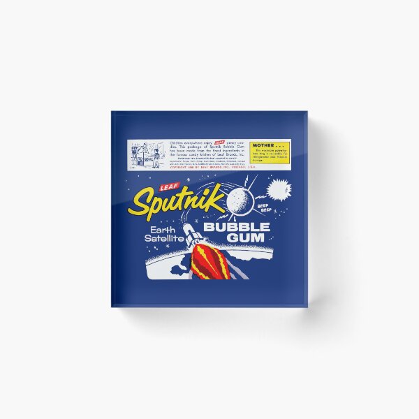 Item preview, SPUTNIK SPACE AGE BUBBLE GUM - WRAPPER designed and sold by ThrowbackAds.