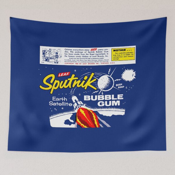 Item preview, SPUTNIK SPACE AGE BUBBLE GUM - WRAPPER designed and sold by ThrowbackAds.