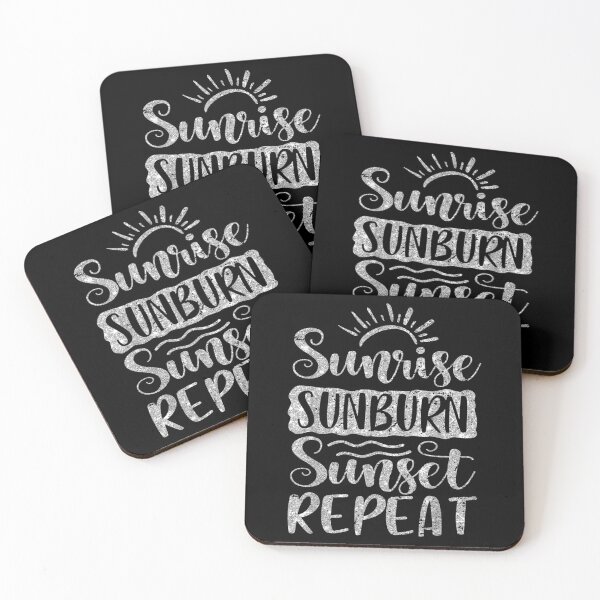 Item preview,  Sunrise Sunburn Sunset Repeat Summer Vacation Beach designed and sold by bessiey23.