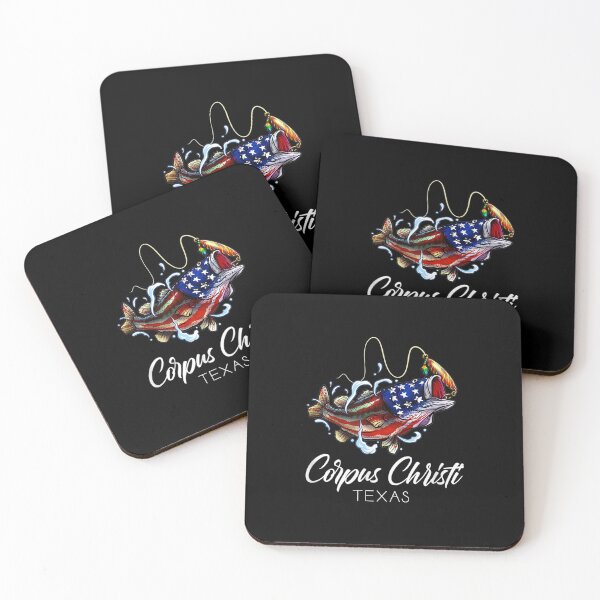 Item preview,  Corpus Christi Texas American Flag Bass Fish Fishing Gift designed and sold by paudels.
