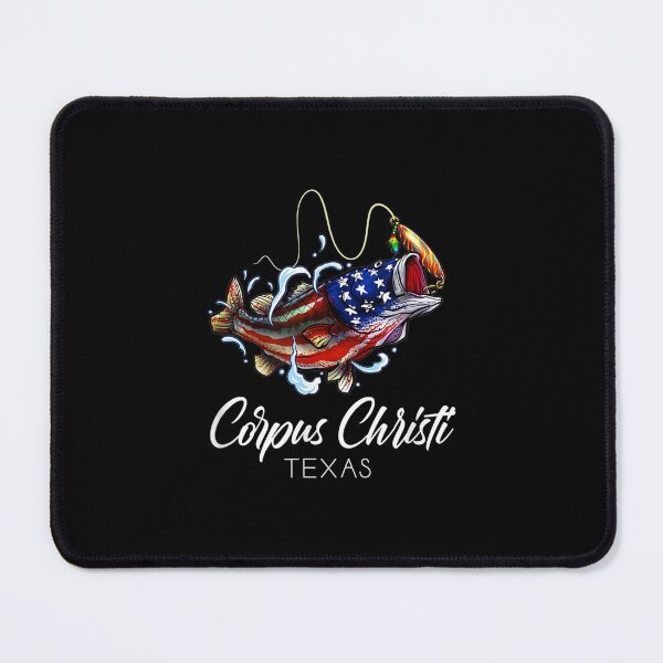 Item preview,  Corpus Christi Texas American Flag Bass Fish Fishing Gift designed and sold by paudels.