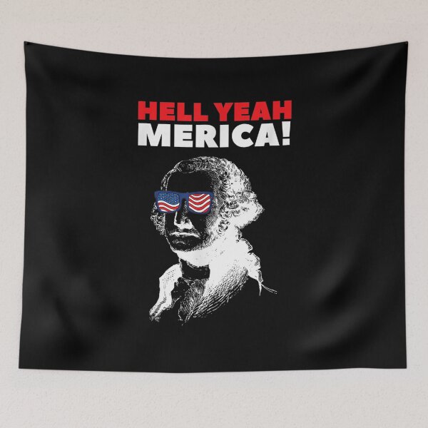 Item preview,  Hell Yeah Merica George Washington Usa Sunglasses designed and sold by paudels.
