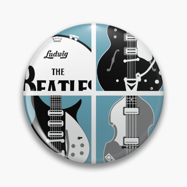 Item preview, Original Fab Four Guitar Drum 1964 designed and sold by YouNeedKitch.