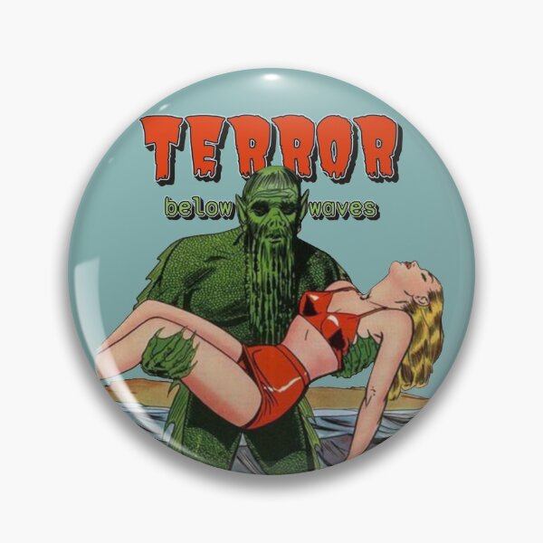 Item preview, Cool Terror Below Waves Green Monster Vintage Comic Design Perfect For Halloween designed and sold by TrulyEpoque.