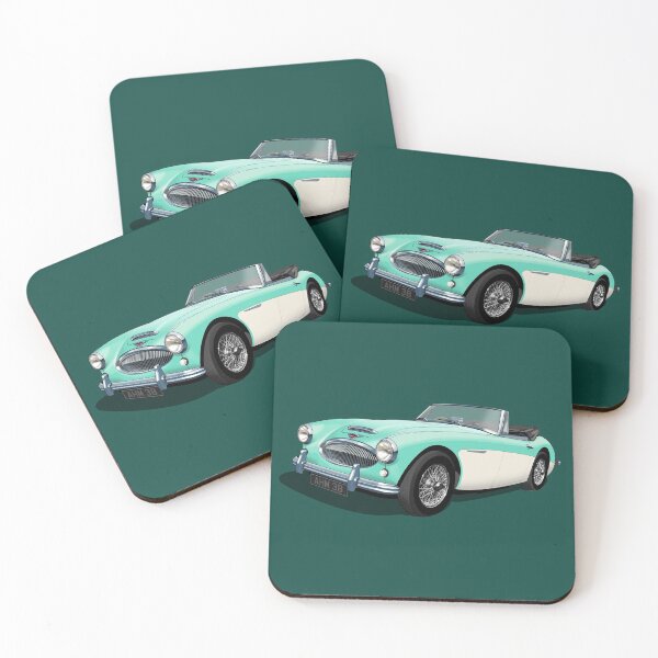 Item preview, Austin Healey 3000 Mk3 in Florida Green and White designed and sold by candc-retro.