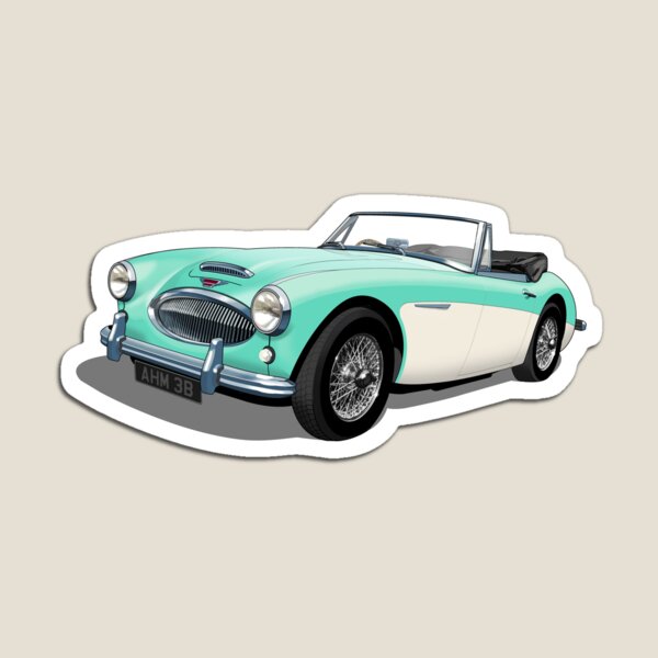 Item preview, Austin Healey 3000 Mk3 in Florida Green and White designed and sold by candc-retro.