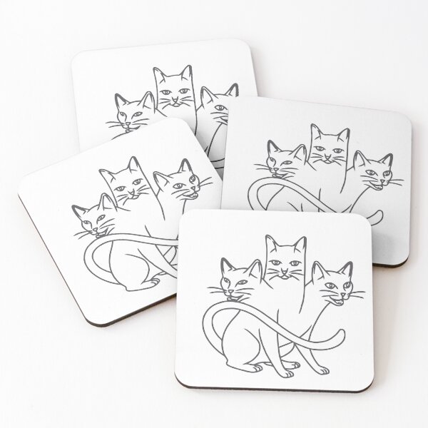 Item preview, Cat with Three Face designed and sold by craftyprintable.