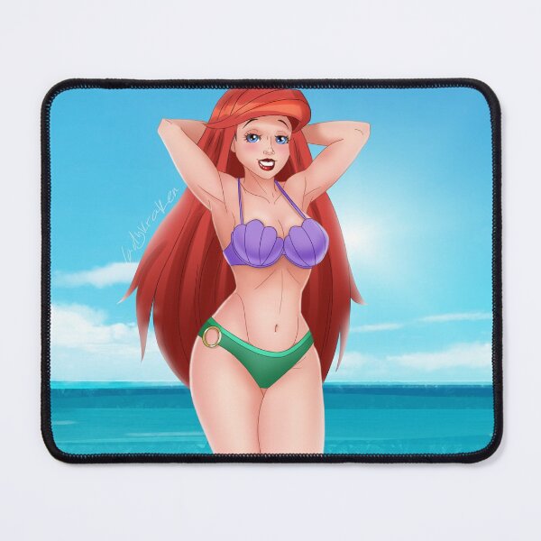 Item preview, Redhead Mermaid Bikini PinUp designed and sold by ladykraken.
