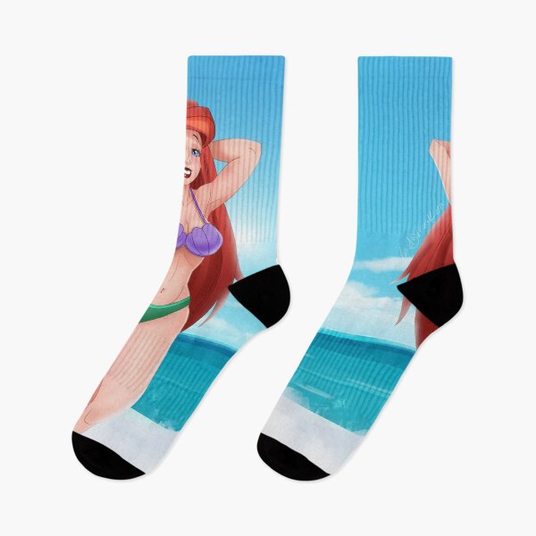 Item preview, Redhead Mermaid Bikini PinUp designed and sold by ladykraken.