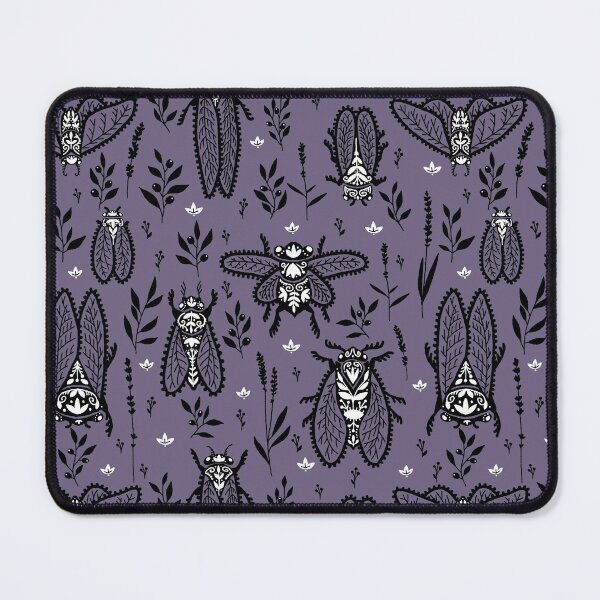 Item preview, Cicadas and herbs of Provence on a lavender background. The folk style of Hugge. designed and sold by NLobes.