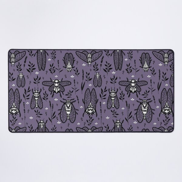 Item preview, Cicadas and herbs of Provence on a lavender background. The folk style of Hugge. designed and sold by NLobes.