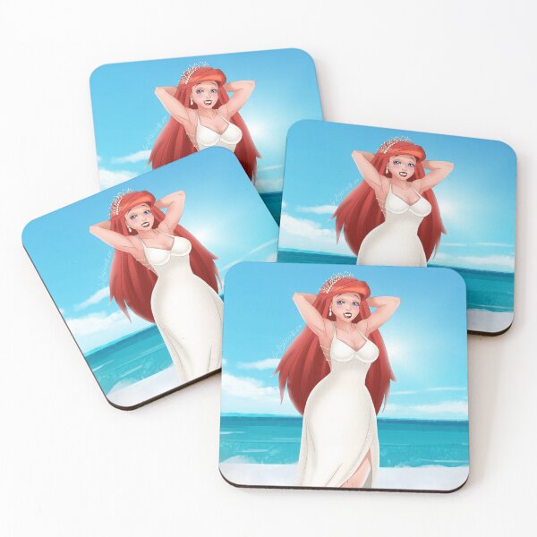 Item preview, Redhead Mermaid Wedding PinUp designed and sold by ladykraken.