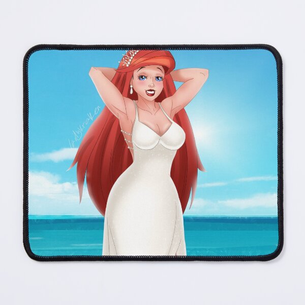Item preview, Redhead Mermaid Wedding PinUp designed and sold by ladykraken.
