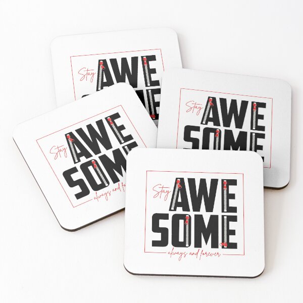 Item preview, Motivation Slogan - Stay Awesome Always and Forever Zipper Design Red & Black designed and sold by WearWolfDesigns.