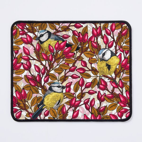 Item preview, Birds and dog rose hips designed and sold by Katerina Mitkova Kirilova.