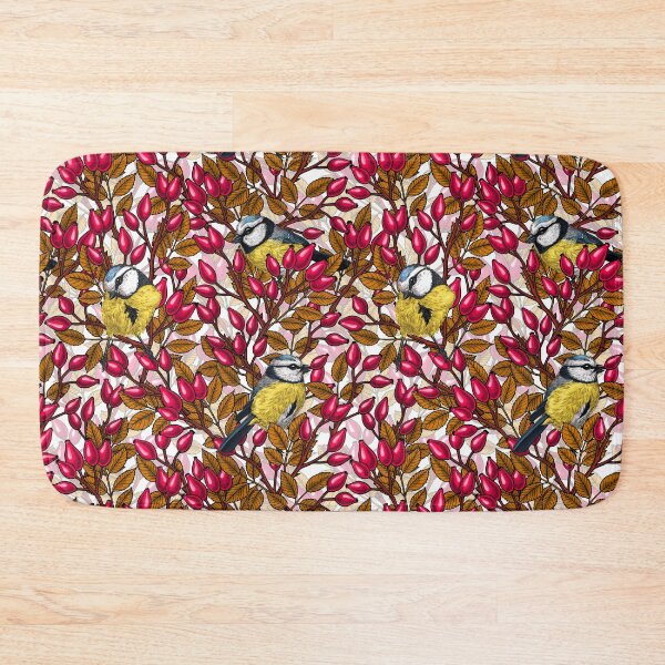 Item preview, Birds and dog rose hips designed and sold by Katerina Mitkova Kirilova.