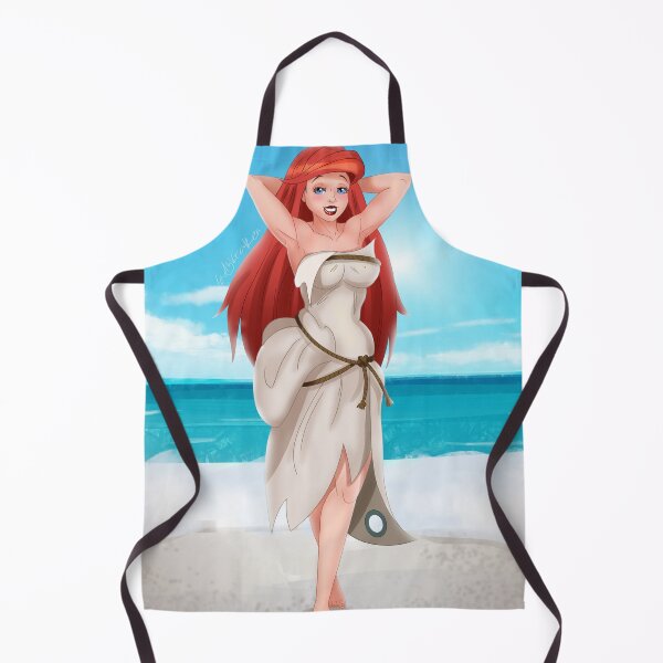Item preview, Redhead Mermaid Sailing Boat PinUp designed and sold by ladykraken.