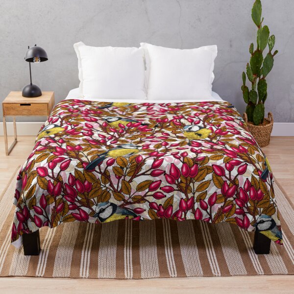 Item preview, Birds and dog rose hips designed and sold by Katerina Mitkova Kirilova.