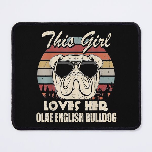 Item preview,  Olde English Bulldog Girl Cool Vintage Retro For Dog Mom designed and sold by paudels.