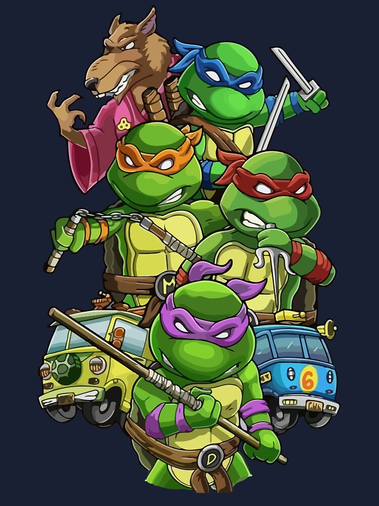 TMNT Kids Smiling Action Green T-Shirt