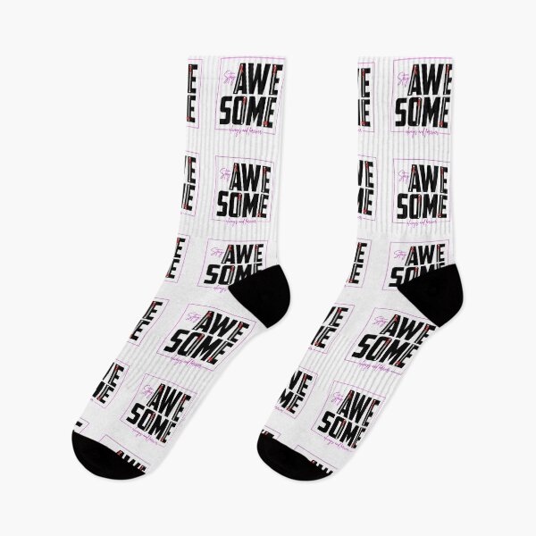 Item preview, Motivation Slogan - Stay Awesome Always and Forever Zipper Design Pink & Black designed and sold by WearWolfDesigns.