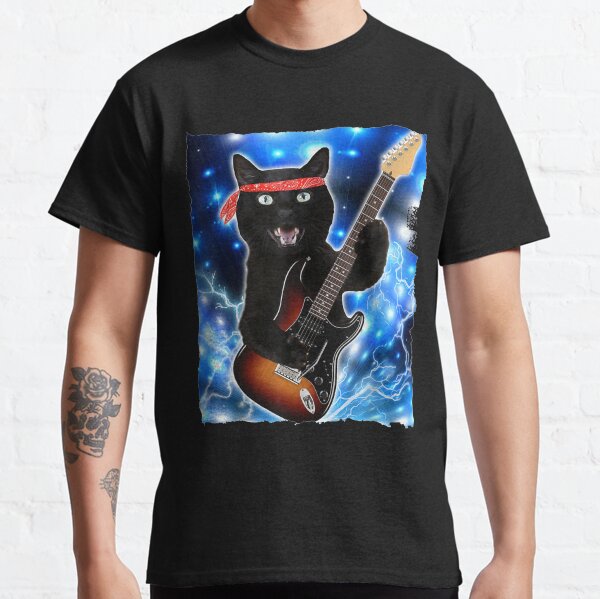 00's Kitty Got Claws Black Fitted T-Shirt by Jerry Leigh main image 0