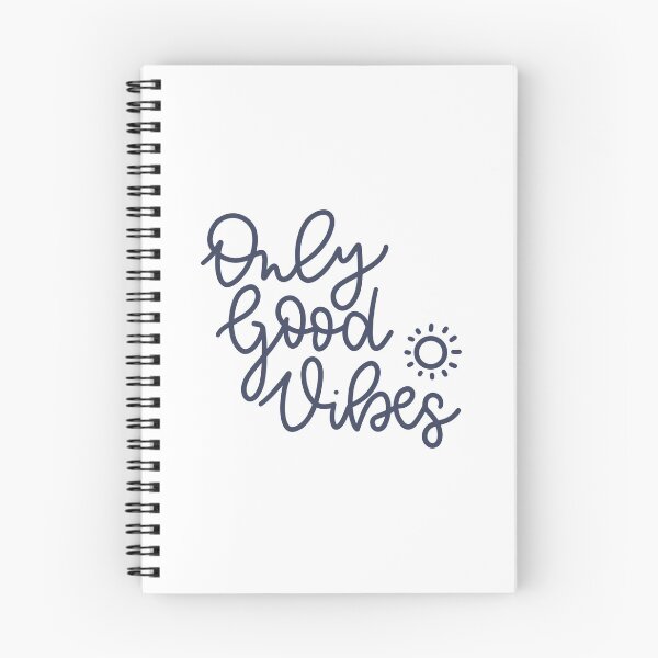 Item preview, Good vibes only. Sentence. Blue Text. Lettering. Letters. designed and sold by AnaStickerD.