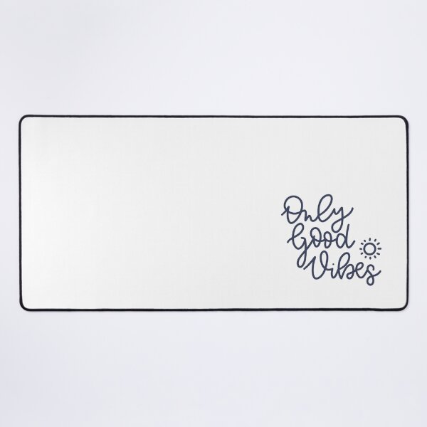 Item preview, Good vibes only. Sentence. Blue Text. Lettering. Letters. designed and sold by AnaStickerD.