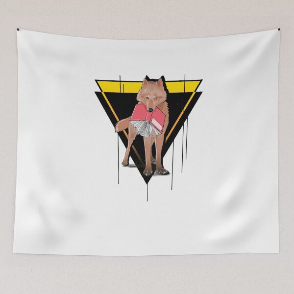 Item preview, Wolf and book-wolves and books designed and sold by AXIOM13.