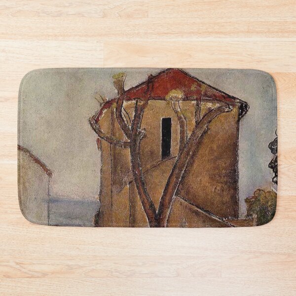 Item preview, Painting of a tree in front of a house by Modigliani designed and sold by Vintage Designs +.
