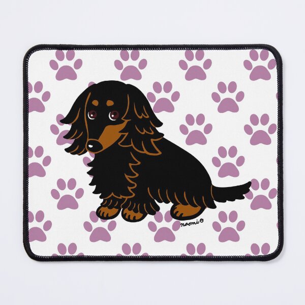 Item preview, Cute Dachshund Black and Tan Long Haired designed and sold by HappyLabradors.
