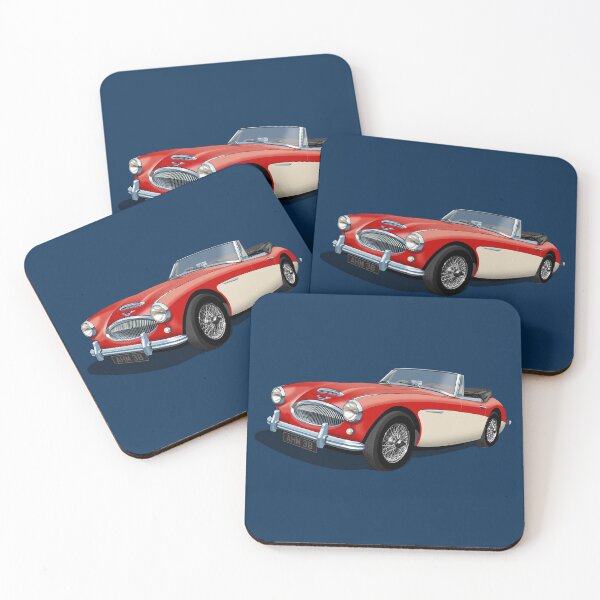 Item preview, Austin Healey 3000 Mk3 in Tartan Red and white designed and sold by candc-retro.
