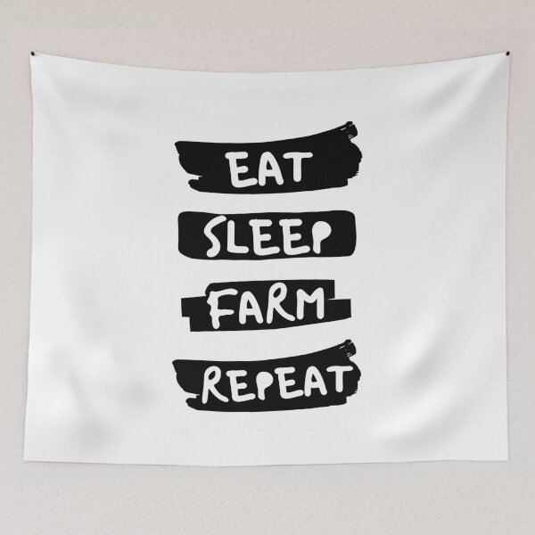 Item preview, Eat sleep farm repeat designed and sold by TopStyles.