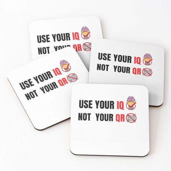 Item preview, Use Your Iq Not Your Qr designed and sold by infazbdeen.