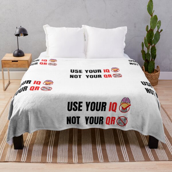Item preview, Use Your Iq Not Your Qr designed and sold by infazbdeen.