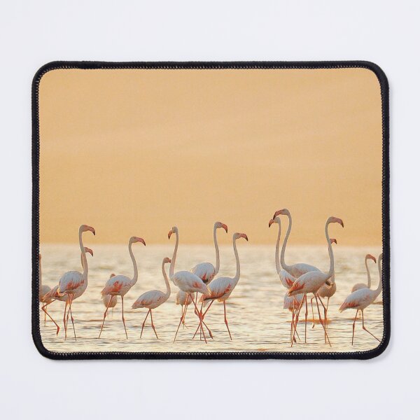 Item preview, Beautiful Flamingo in the Beach at Sunset Time designed and sold by TrendyTeeWorld.