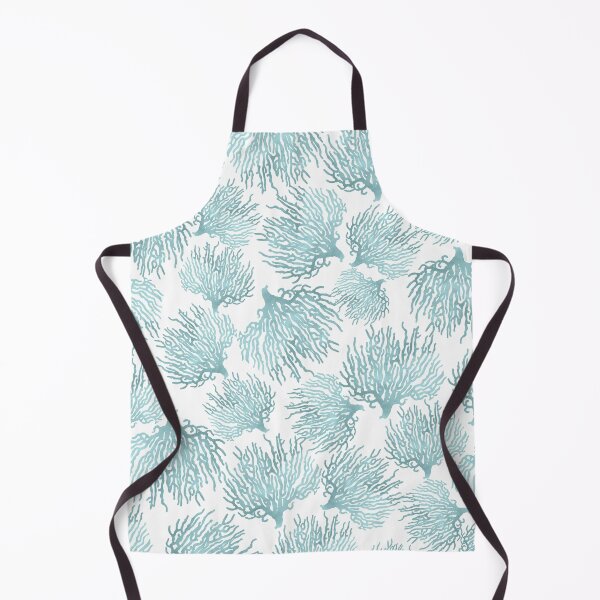 Item preview, Aqua Watercolor Sea Coral Pattern designed and sold by Primroaddesigns.