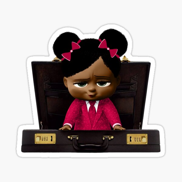 "Girl boss in a suitcase, Birthday Girl " Sticker for Sale by ninakosh