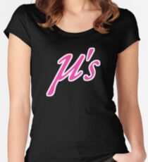 Love Live! μ's Logo Women's Fitted Scoop T-Shirt