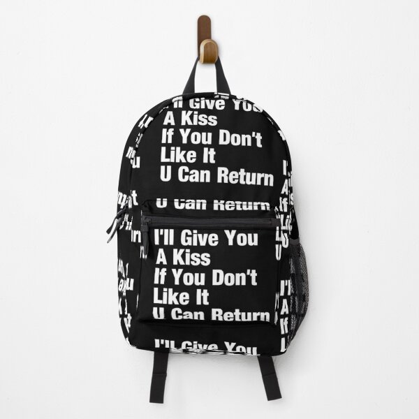 Item preview, I'll Give You A Kiss If You Don't Like It You Can Return Typography Love Quote in Normal Style - Funny designed and sold by Vasabi88.