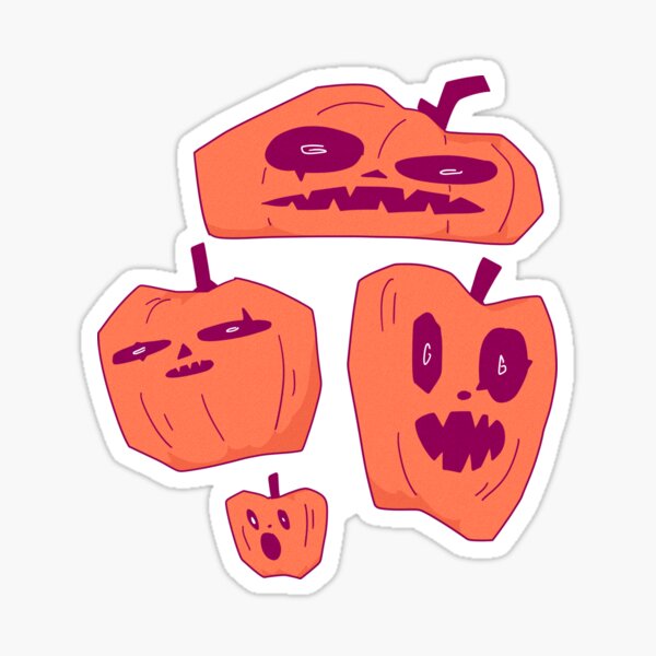 Spooky Pumpkins Sticker
